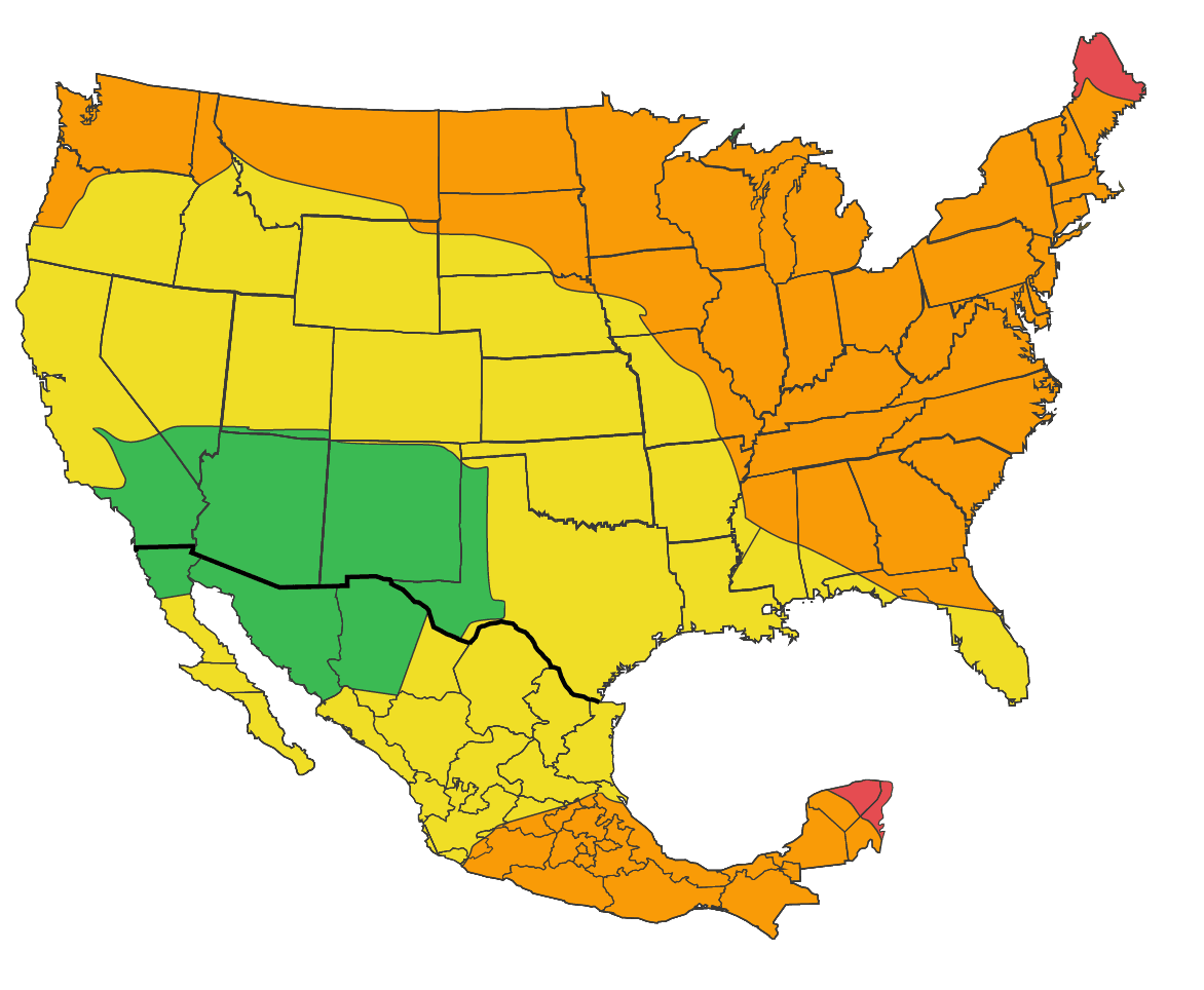 mexico zone map